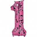 Mid size Minnie Mouse Forever number 1 foil balloo