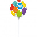 9C Birthday Celebration foil balloon loose