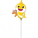 Mini Shape Baby Shark foil balloon loose