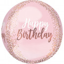 Orbz Rose Gold Blush birthday foil balloon pack