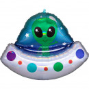 SuperShape Holographic Alien Space Ship Foil Ball