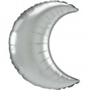 SuperShape Platinum Crescent Moon Foil Balloon loo