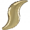 Mini Shape Gold Sateen Curve foil balloon A25 loos