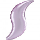 Mini Shape Pastel Pink satin Curve foil balloon A2