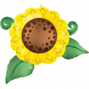 SuperShape satin Infused Sunflower foil balloon ve