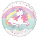 Standard Enchanted Unicorn foil balloon round pack