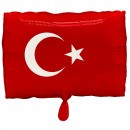 Standard Shape Turkish Flag Foil Balloon S80 v