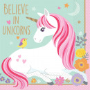 16 Magical Unicorn napkins 25 x 25 cm