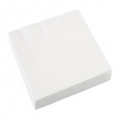 20 white napkins 33 x 33 cm