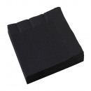20 black napkins 33 x 33 cm