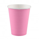 8 pink paper cups 250 ml