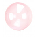 Clearz Crystal Dark Pink Foil Balloon Packed