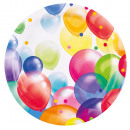 8th plate Balloons round paper 23 cm