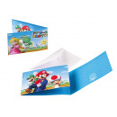 8 Invitations Super Mario