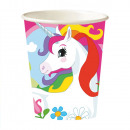 8 cups unicorn paper 250 ml