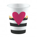 8 cups Everyday Love Big Heart paper 250 ml