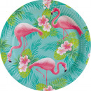 8th plate Flamingo Paradise round paper 23 cm