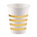8 cups of Golden Wishes paper 250 ml metallic
