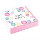 20 napkins Happy Birthday Pastel 25x25cm