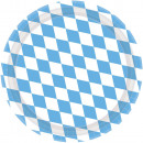 8th plate Bavaria light blue round paper 23cm