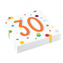 20 napkins Confetti Birthday 30 33 x 33 cm