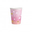 8 cups Oh Baby Girl Paper Hot Stamped 250 ml