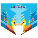 8 invitation cards & envelopes Baby Shark pape