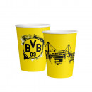 8 cups BVB Dortmund paper 250 ml