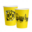 6 cups BVB Dortmund paper 500 ml