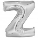 Capital letter Z silver foil balloon N34 pack