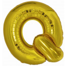 Big letter Q gold foil balloon N34 wrapped