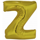 Capital letter Z gold foil balloon N34 wrapped