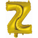Mini Letter Z Gold Foil Balloon N16 Wrapped 34