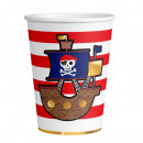 8 cups Pirates Map paper 250 ml