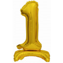 Mini number 1 with stand gold foil balloon N16 ver