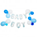 Decoration set balloon garland baby boy latex / pa