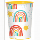 8 cups Retro Rainbow paper 250 ml