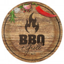 8th plate BBQ & Grill Party round paper 23 cm