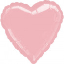 Standard Metallic Pastel Pink Foil Balloon Heart C