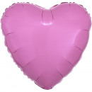 Standard metallic pink foil balloon heart C16 loos