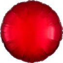 Globo foil rojo metalizado estándar redondo C16 su