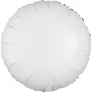 Standard Metallic White Foil Balloon Round C16 loo