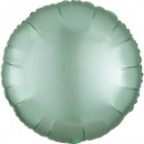 Standard Silk Luster Mint Green Round Foil Balloon