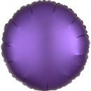 Standard Silk Luster Purple Foil Balloon Round C16