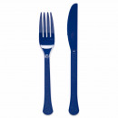 Cutlery plastic Blueberry 24 pieces
