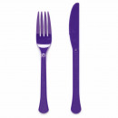 Cutlery plastic Grape 24 pieces