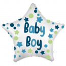 Standard Baby Boy Star Foil Balloon C40 packed 4
