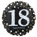 Normál holografikus pezsgő születésnapi 18. fólia 