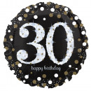 Normál holografikus csillogó születésnapi 30 fólia