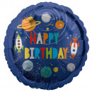 Standard Holographic HBD Outer Space Foil Balloon